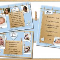 collection bleu et marron pinces