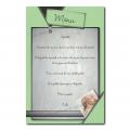 carte de menu fermeture eclair pour photo