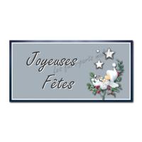 Etiquettes cadeau à personnaliser petit lutin blanc