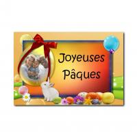 étiquette autocollante de pâques