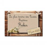 étiquette autocollante bouteille nounours
