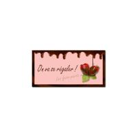 étiquette enveloppe fraise chocolat