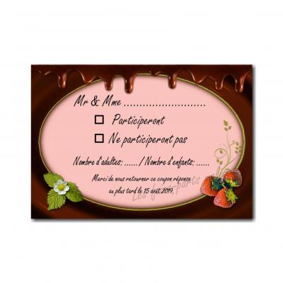 coupon réponse fraise chocolat