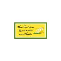 étiquette adresse citron