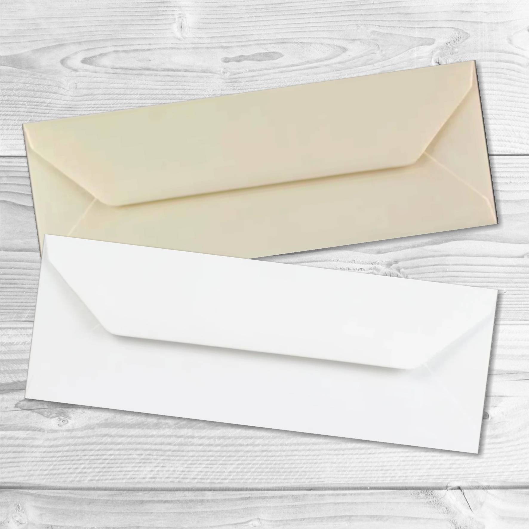 2 enveloppes rectangulaires