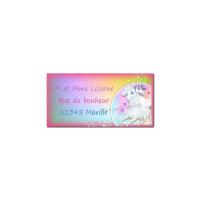 étiquette adresse licorne