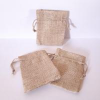 3 sacs de jute clair couleur blé