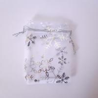 Sachet organza flocon