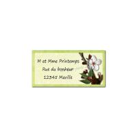 étiquette adresse printemps