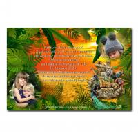 36 mixte faire part jungle et savane