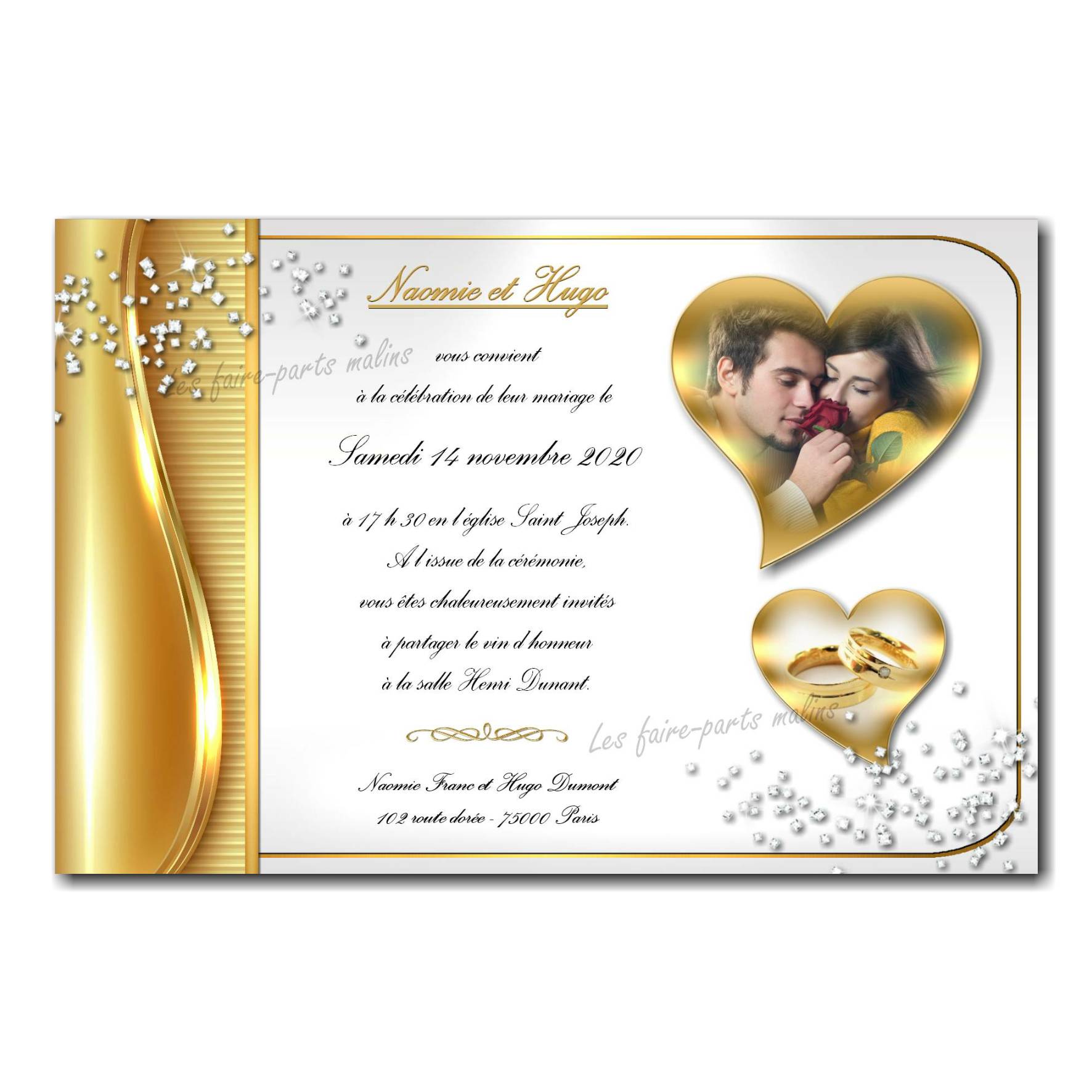 Faire Part Mariage Enveloppe 017