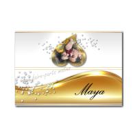 marque-place avec photo or et blanc