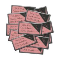 Etiquette dragées autocollante avec fermeture éclair