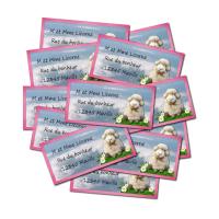 Etiquette dragées autocollante avec mouton