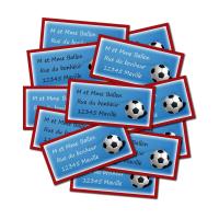 Etiquette dragées autocollante foot