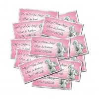 3x6 lot 12 etiquettes dragees 71 fille