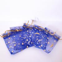 lot de 5 sachets dragées bleu étoilé brillant
