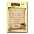 carte de menu avec photo carte aux trésors pirate
