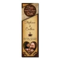 faire-part marque-page grain de café