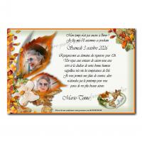 invitation d'anniversaire automne