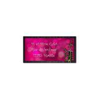 étiquette adresse fuchsia