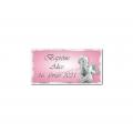 etiquette dragees ange fille rose