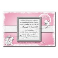 faire part ange rose et blanc