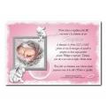 faire part ange rose et blanc photo