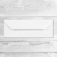 80 x 215 enveloppe faire-part rectangle blanc