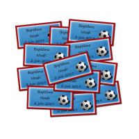 Lot etiquettes dragées ballon de foot couleur drapeau français