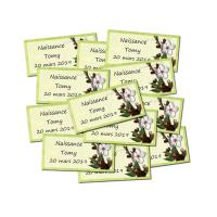 Etiquette dragées autocollante printemps