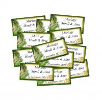 Lot 12 etiquettes dragees