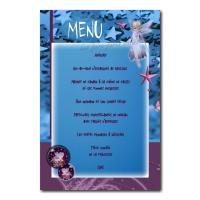 Menu fée bleue