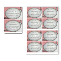 Coupon réponse à imprimer fermeture éclair rose et gris