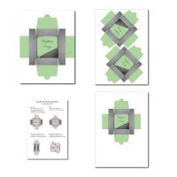Boite à imprimer vert et gris clair