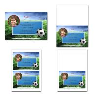 faire-part illimité ballon de foot cage de but