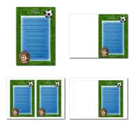 Carte de menu illimité sur terrain de foot