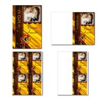 carte de nouvel an à imprimer avec bonbon chocolat