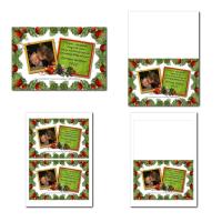 carte de voeux à imprimer sapin de noël vert clair