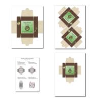 Boite à imprimer grenouille sur nénuphar