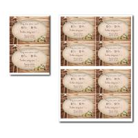 Coupon réponse à imprimer ourson sur fond bois