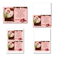 faire-part illimité fraise et chocolat gourmand