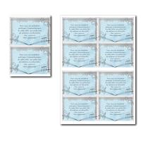 coupon réponse à imprimer thème musique en bleu et gris