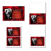 faire part illimité rouge passion et noir glamour