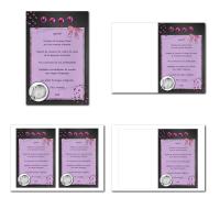 carte de menu illimité pour fille avec photo