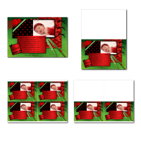 carte de remerciements prêt à imprimer noir et rouge coccinelle