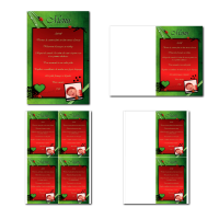 carte de menu prêt à imprimer thème coccinelle