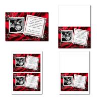 faire part illimité diamant en rouge amour