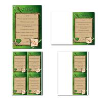 Carte de menu à imprimer avec escargot qui descend sur tige
