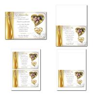 faire part illimité chic et somptueux blanc et or